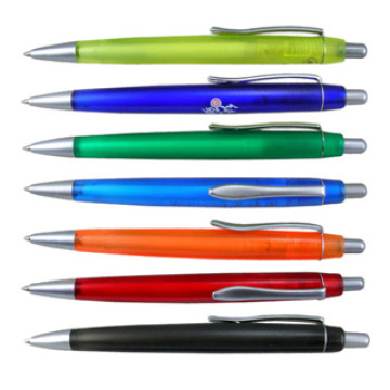 Billige Kunststoff Kugelschreiber mit Logo bedruckt (XL-1040)